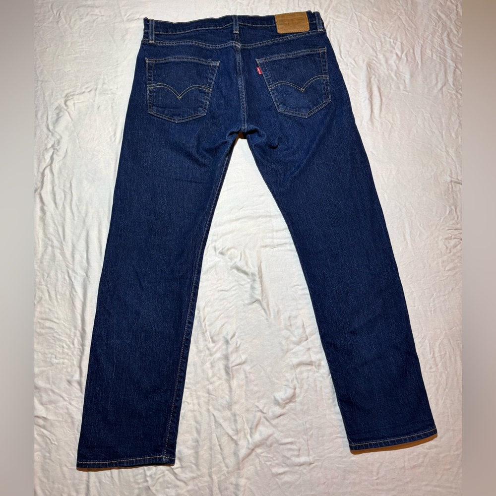 Levi's Men's Dark Blue Slim Jeans - Picture 16 of 16
